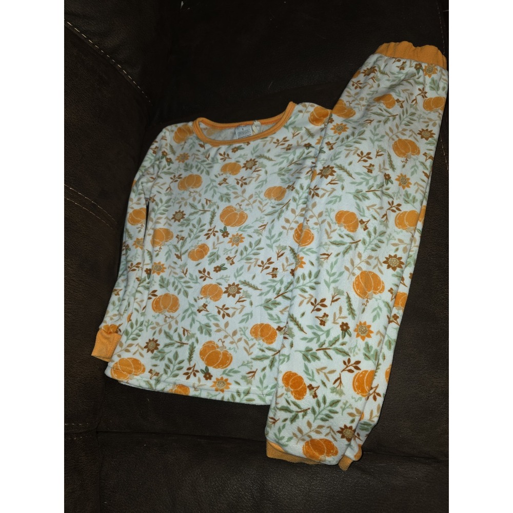 Jessica Simpson fall autumn Halloween pumpkin pajamas size 6
